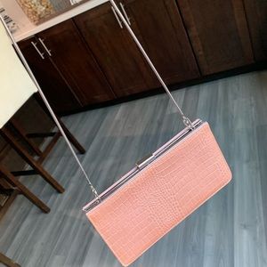 Giani Bernini snakeskin leather clutch with strap